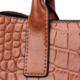 Soft Leather 3-Layer Women Single Shoulder Bag