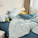 INS Gentle Pink Rose Bedding Set for Girls Women Kawaii 4 pcs