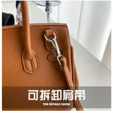 2025 New Retro Kelly Bag with Large Capacity