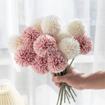 Elegant Hydrangea Artificial Flowers Bouquet  Clean Vanilla Store