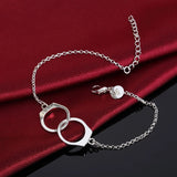 New High Quality 925 Sterling Silver Twisted Rope Bracelet