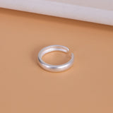 VENTFILLE 925 Sterling Silver Water Droplets Cross Ring