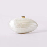 Acrylic Clutch Egg Purse with Chain for Women