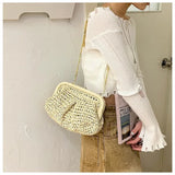 Summer Designer Straw Weaving Crossbody Bag
