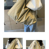 Casual Large Capacity Retro Drawstring Crossbody Bag