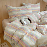 Nordic Sling Cotton Pink Stripes Duvet Cover 150x200