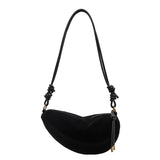 Faux Suede Hobo Shoulder Bag for Women 2025 Fashion