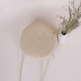 Summer Woven Straw Crossbody Bag for Women