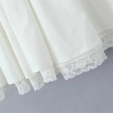 Women Summer Lace Corset Mini Dress - Tuscany