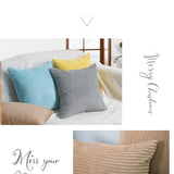Corduroy Striped Cushion Cover 30x50cm Soft Case