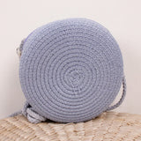 Summer Woven Straw Crossbody Bag for Women