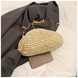 2024 Summer Straw Weaving Crossbody Bag - Shell Design