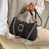 Chic Denim Tote Shoulder Bag for Women, Casual Style