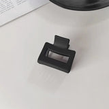 Elegant Black Geometric Hair Claw for Women