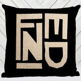 Luxurious F Pillow Cover, Geometry Lattice Art