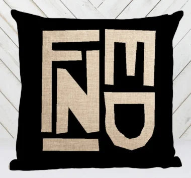 Luxurious F Pillow Cover, Geometry Lattice Art