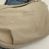 Lightweight Large Capacity Canvas Crossbody Bag