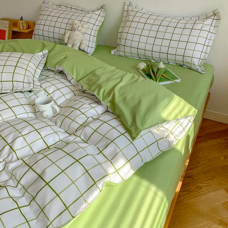 Korean Style Bedding Set for Kids and Adults - 3pcs