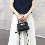 2025 JW PEI Trapezoidal Leather Women's Bag Crossbody