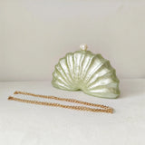 Original Shell Half Room Beaded Bag Clutch