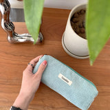 Retro Corduroy Cosmetic Storage Bag for Women
