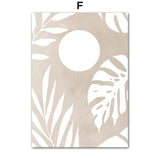 Bohemian Sun Leaf Geometry Canvas Prints - Set of 2  Clean Vanilla Store