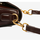 Small Leather Saddle Armpit Bags for Women Summer