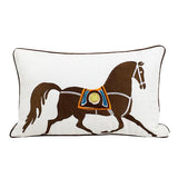 Luxury Horse Embroidery Cushion Cover Set of 2