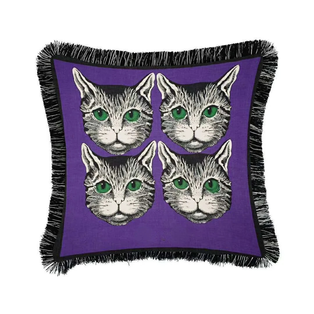 Luxury Tiger Printing Velvet Pillowcase 45x45cm
