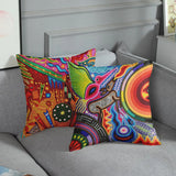 Colorful Bohemian Throw Pillow Cover for Home Decor