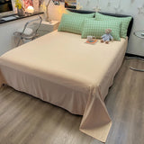 Nordic Plaid Wash Cotton Bedding Set, 4 Pcs