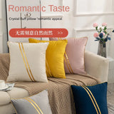 Solid Color Velvet Pillowcase for Home Decor 2-Pack