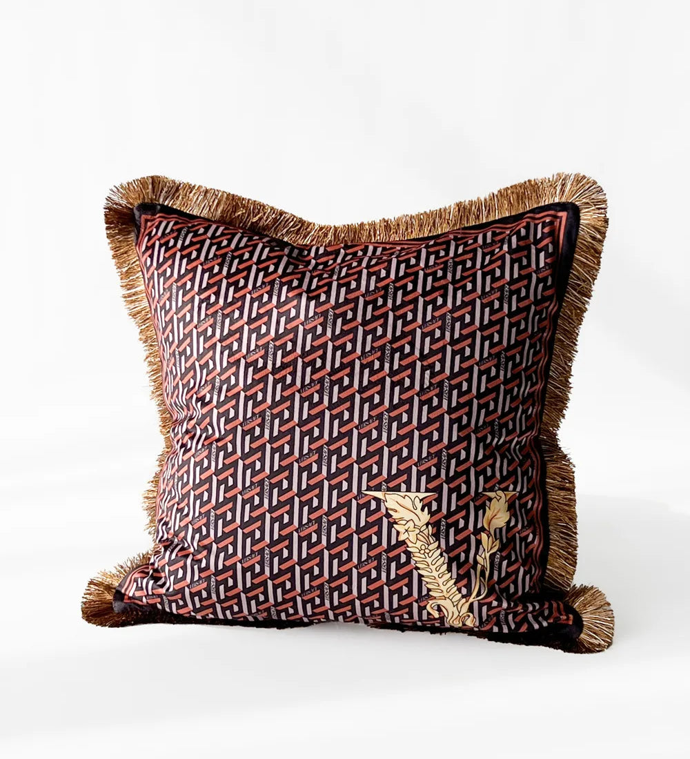 Croker Horse 45x45cm Velvet Leopard Pillow Cover