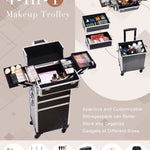 Detachable 4 in 1 Makeup Trolley Case on Wheels  Clean Vanilla Store