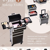 Detachable 4 in 1 Makeup Trolley Case on Wheels  Clean Vanilla Store