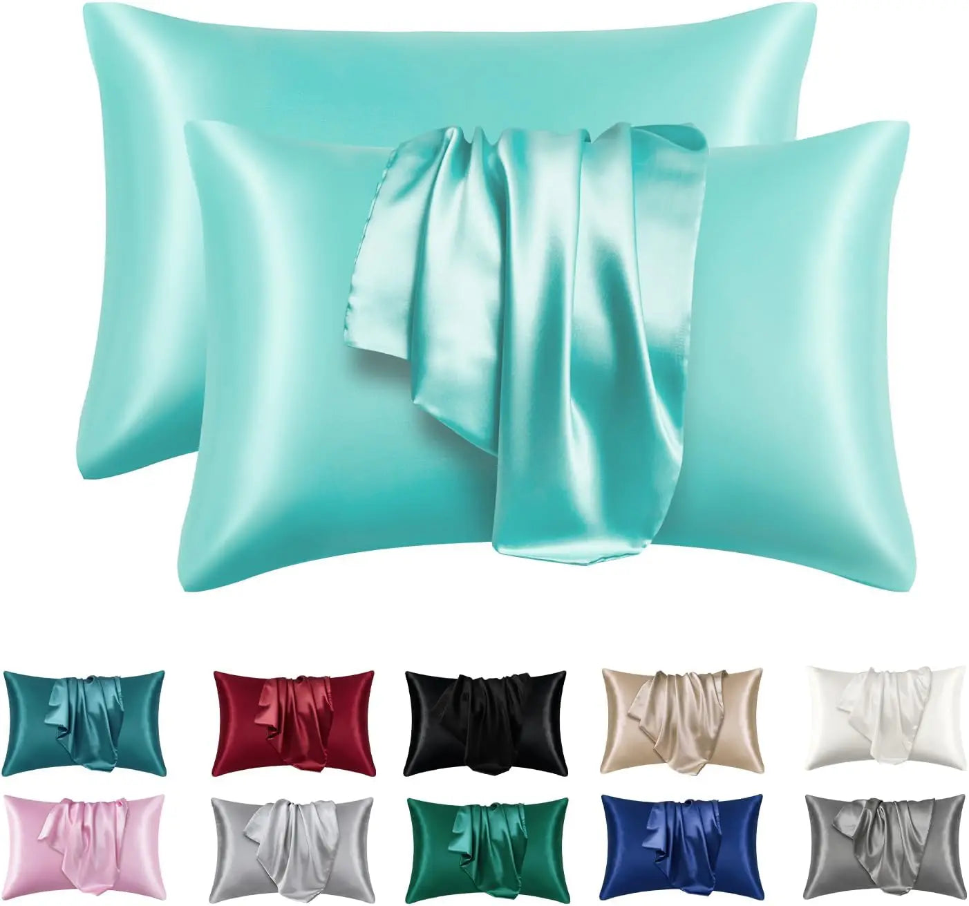 100% Silk Pillowcase Set for Hair & Skin, 2pcs