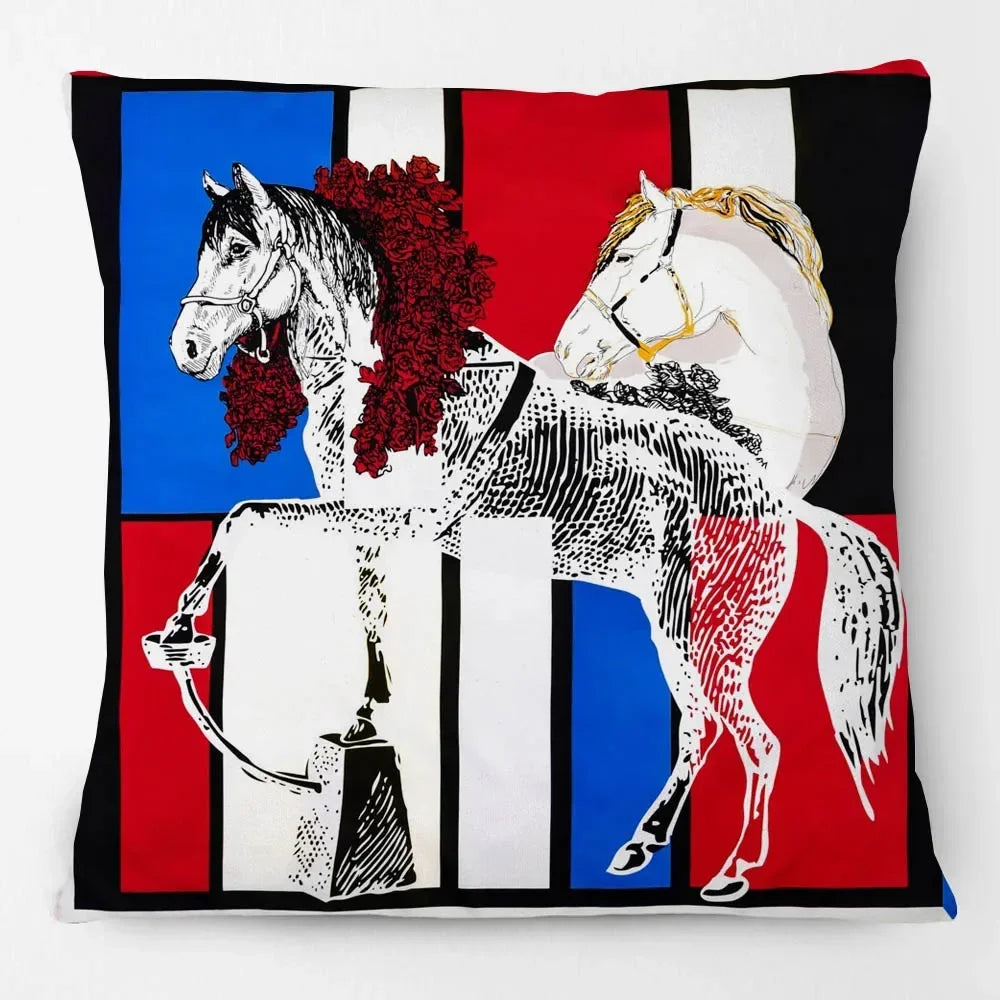 Fashion Multicolor Horse Head Cushion Covers 45X45CM