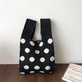 Designer Plaid Woven Shoulder Bag Tote Chic