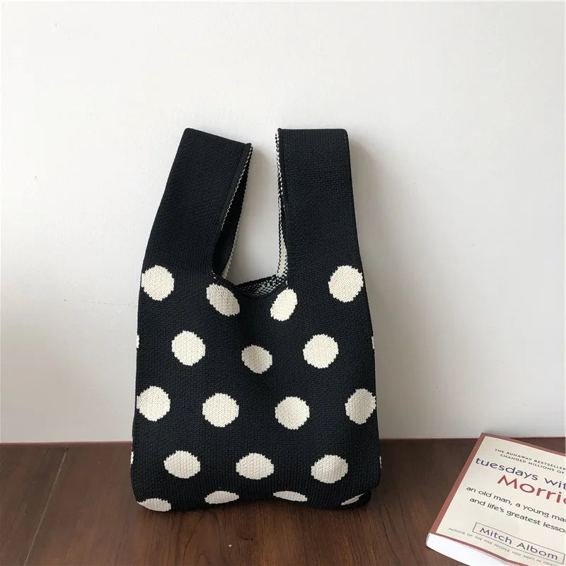 Designer Plaid Woven Shoulder Bag Tote Chic