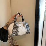 MOODS Designer Luxury Crocodile Pattern Bag