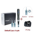 Dr pen Ultima M8 With 22 Cartridge Wireless Derma Microneedle Pen Skincare Kit MTS Treatment Professionals Use Beauty Machine - Clean Vanilla