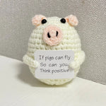 Funny Crochet Shark Doll with Card Handmade Gift  Clean Vanilla Store