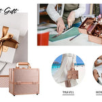 Makeup Case Portable Travel Organizer for Women  Clean Vanilla Store