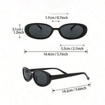 Stylish UV400 Vintage Oval Sunglasses for Women 2PCS  Clean Vanilla Store