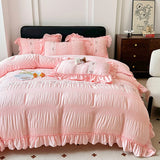 Korean Princess Lace Ruffles Bedding Set 3/4Pcs