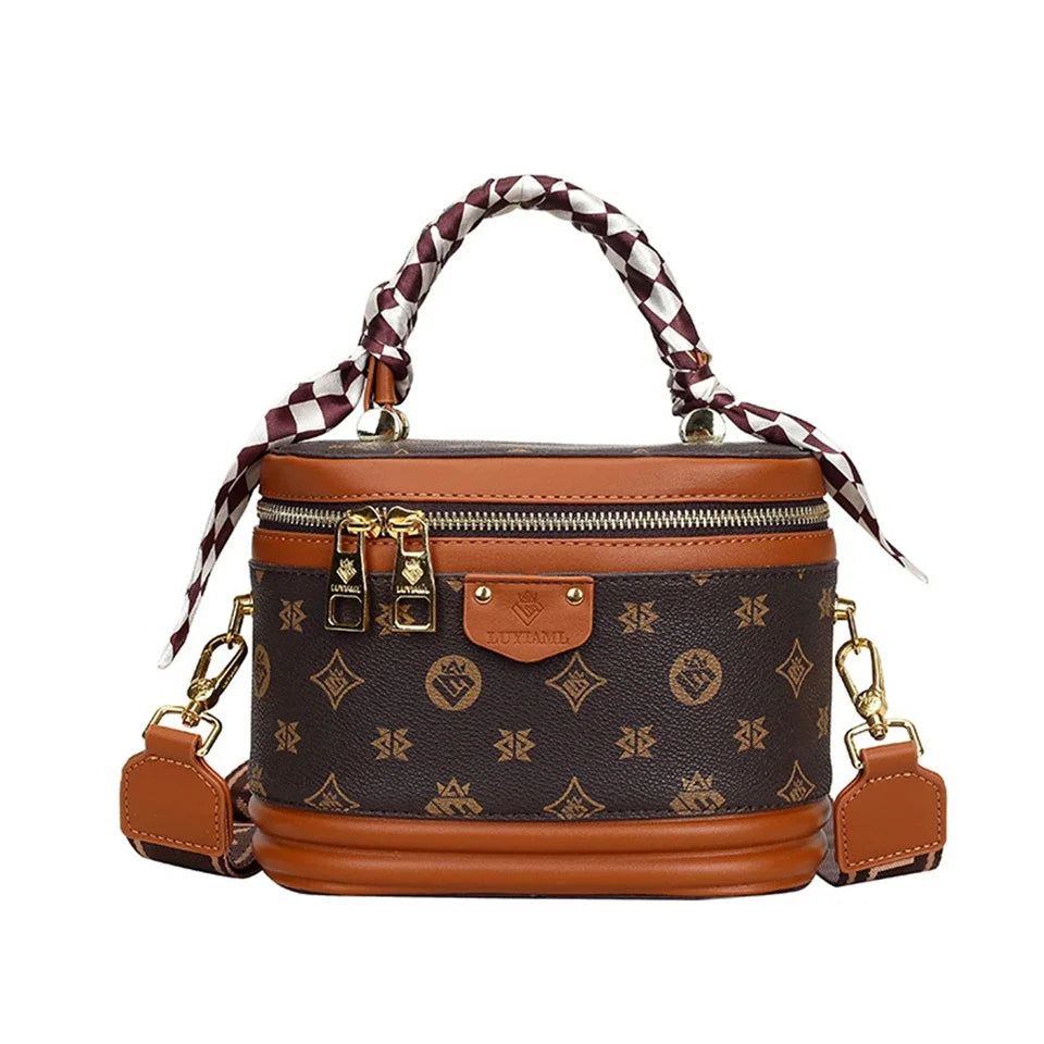Luxury Designer Zipper Bucket Bag for Women