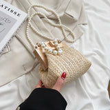 Fashion Weave Straw Shoulder Bag for Women