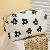 Large Capacity Corduroy Makeup Bag for Women
