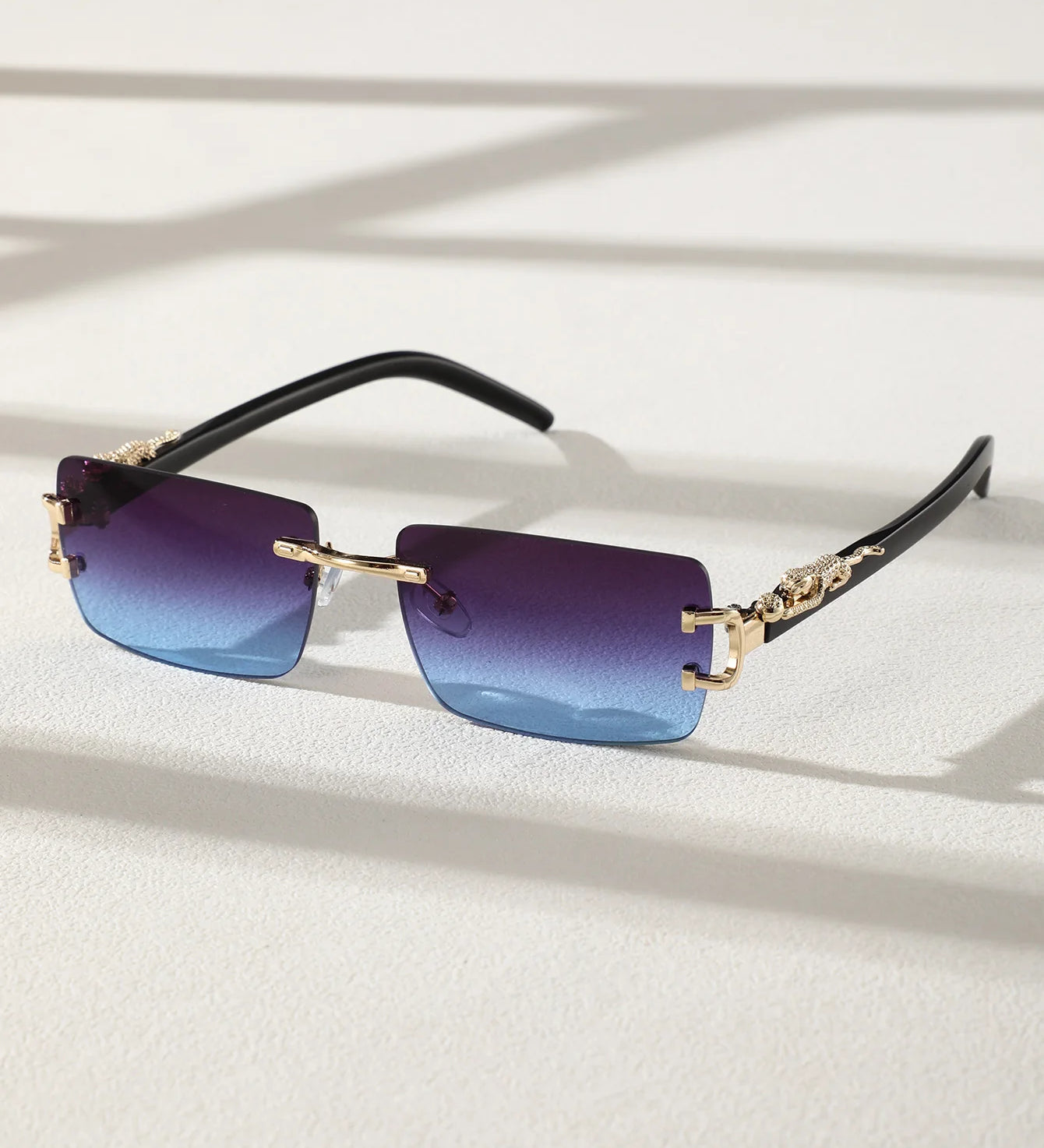 Trendy Frameless Rectangular Sunglasses - 1/2 PCS