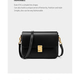 Genuine Leather Women's Handbag 2025 Luxury Tofu Bag